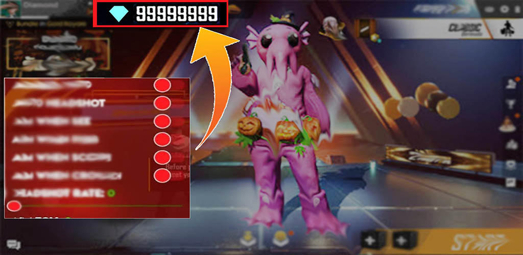 Banner of FF Fire Diamond Hacku Mod Menu 
