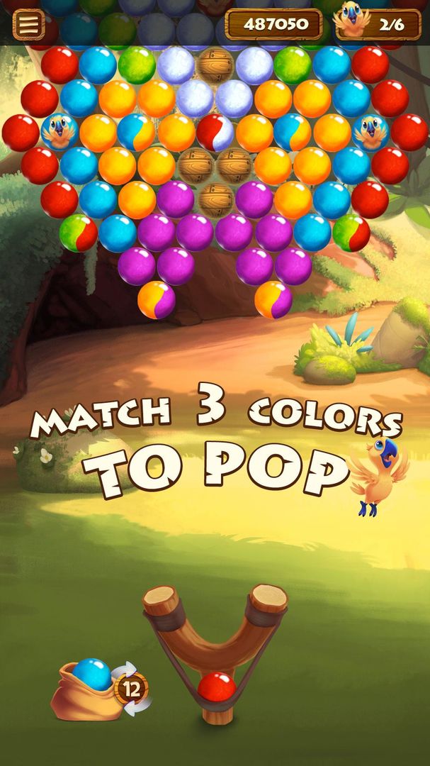 Forest Bubble Shooter Rescue screenshot game