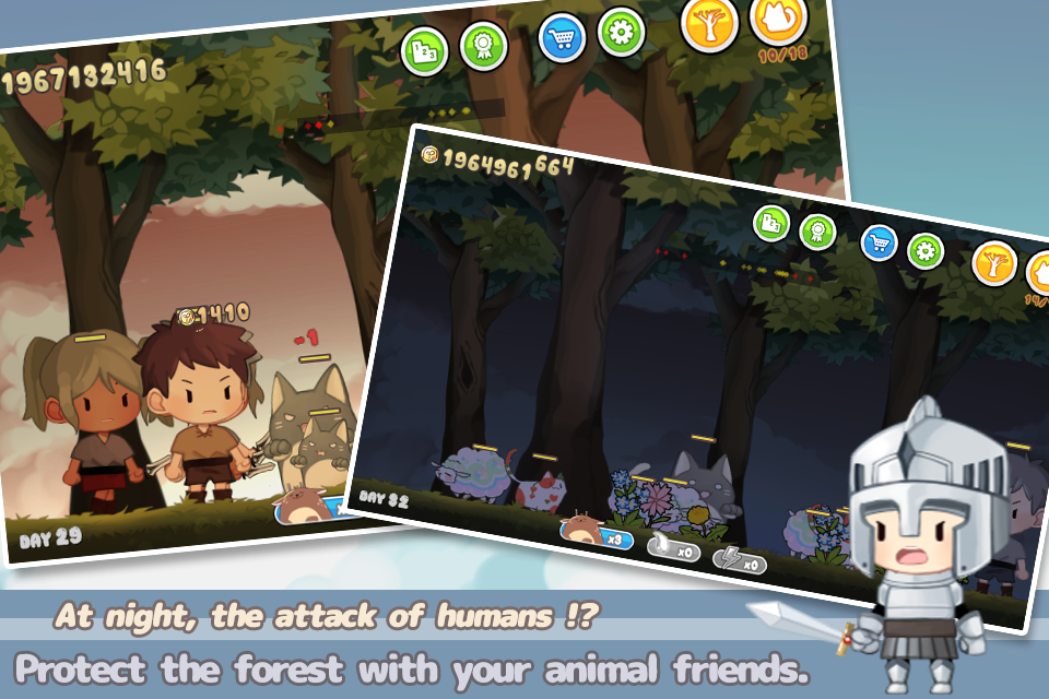 Cat in the woods screenshot game