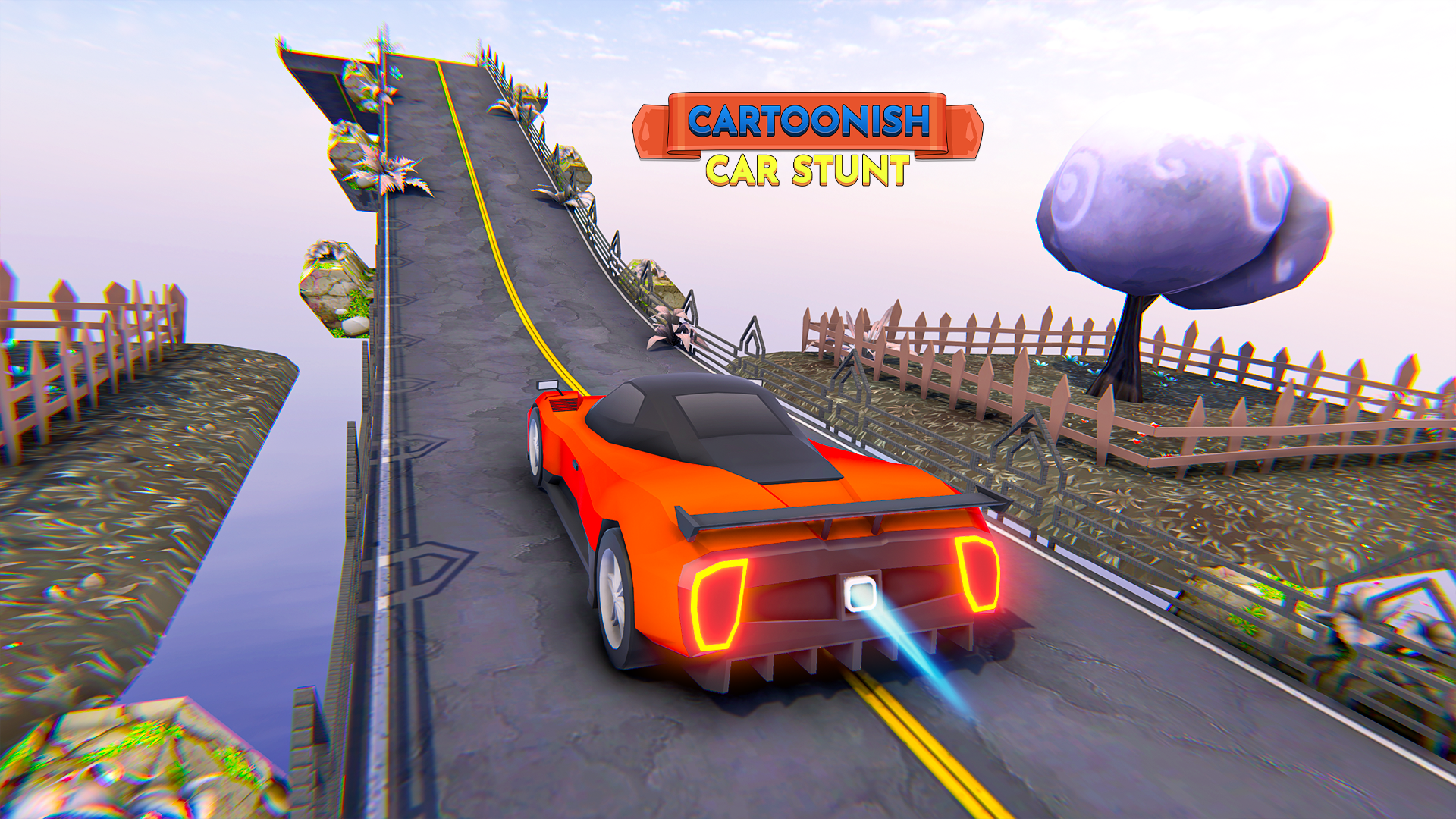 Screenshot of Cartoonish Car Stunt Games 3D