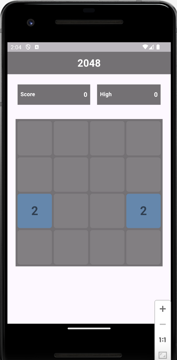 js 2048 遊戲截圖
