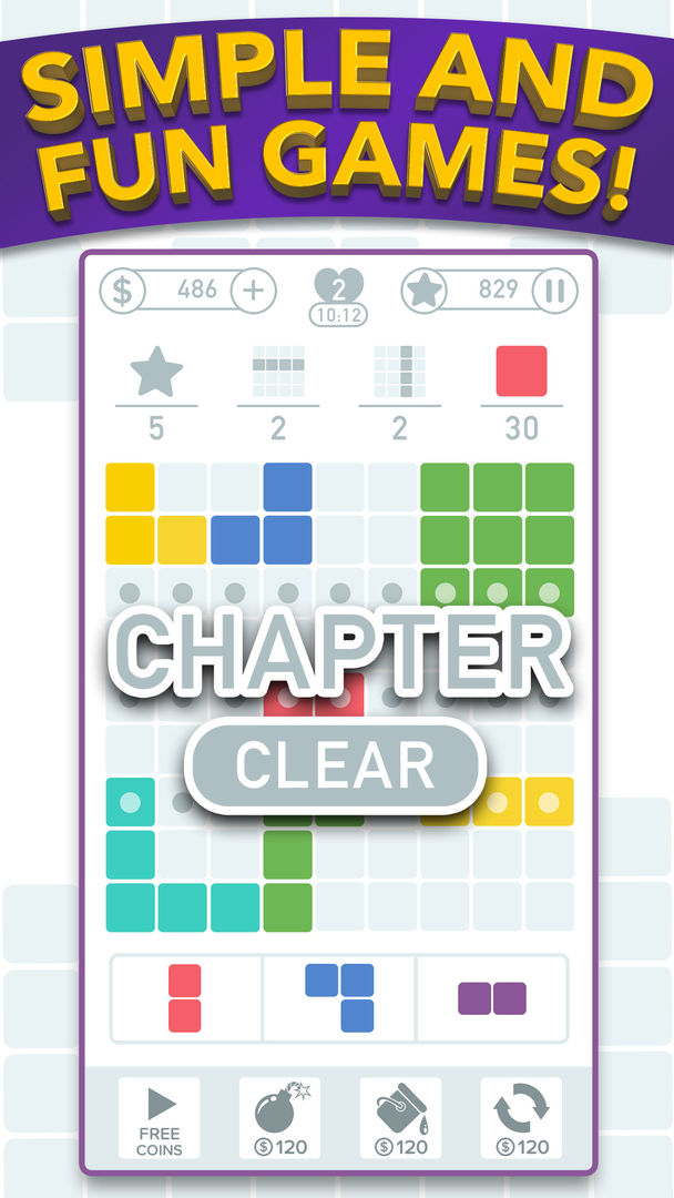 Color Blocks Block Puzzle App ภาพหน้าจอเกม