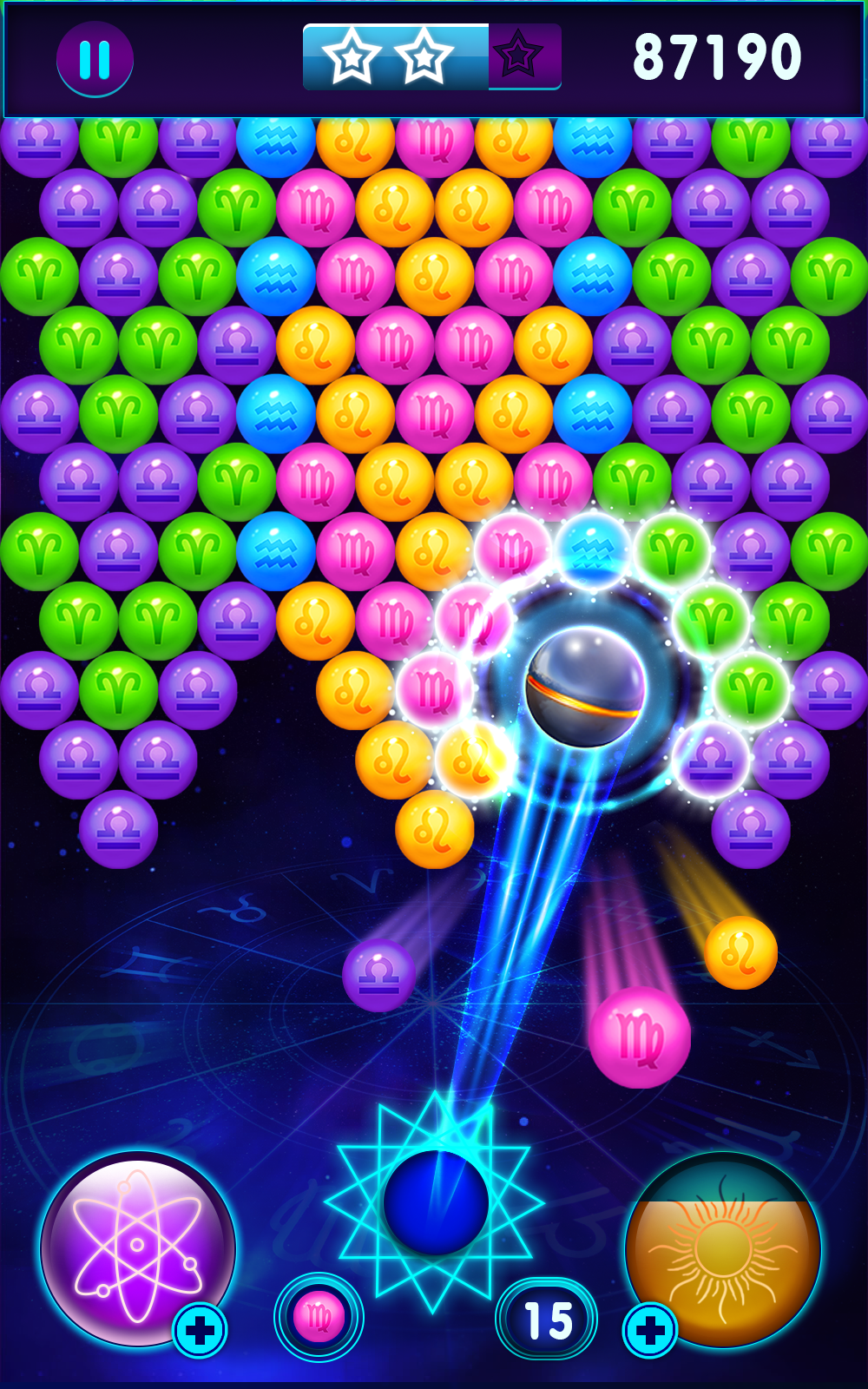 Zodiac Pop - Bubble Puzzle Game Screenshot