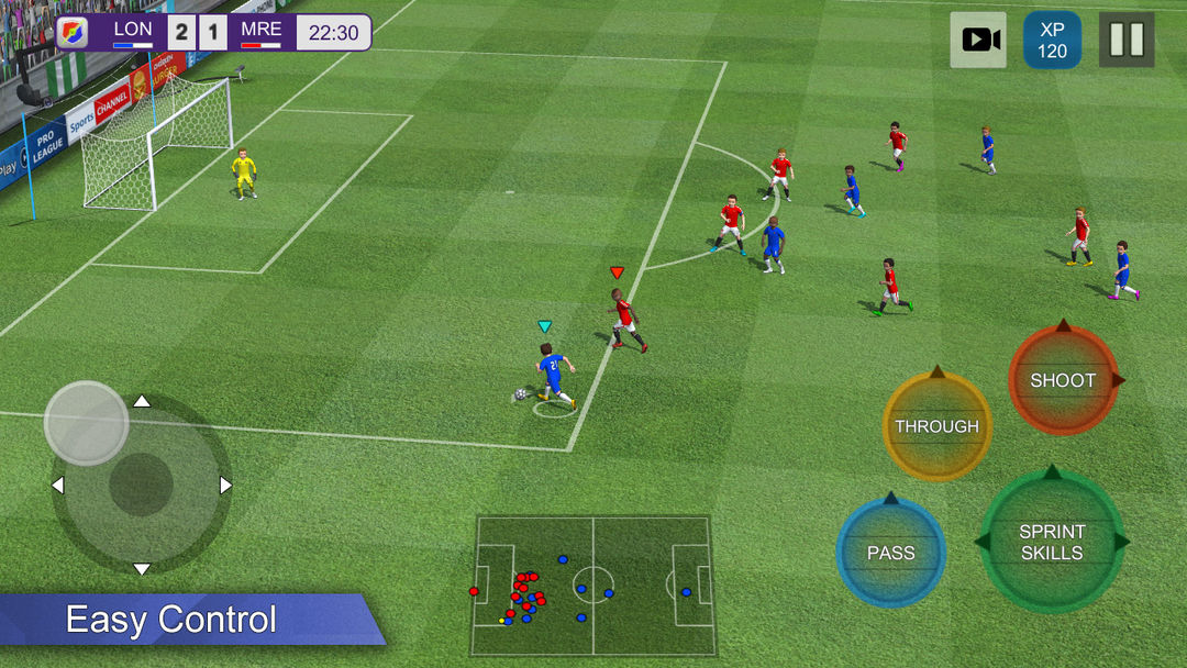 Pro League Soccer screenshot game