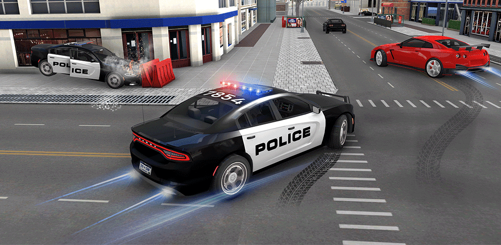 Banner of Police Chase Games : Cop Car 1.4