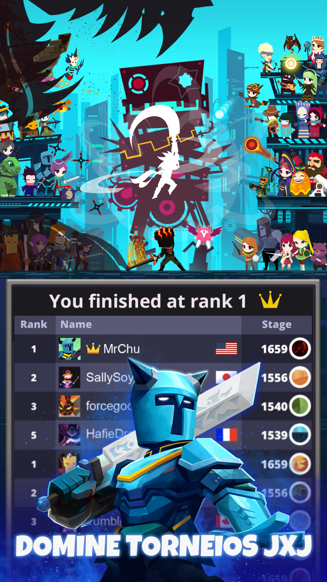 Captura de Tela do Jogo Tap Titans 2 - jogo de click