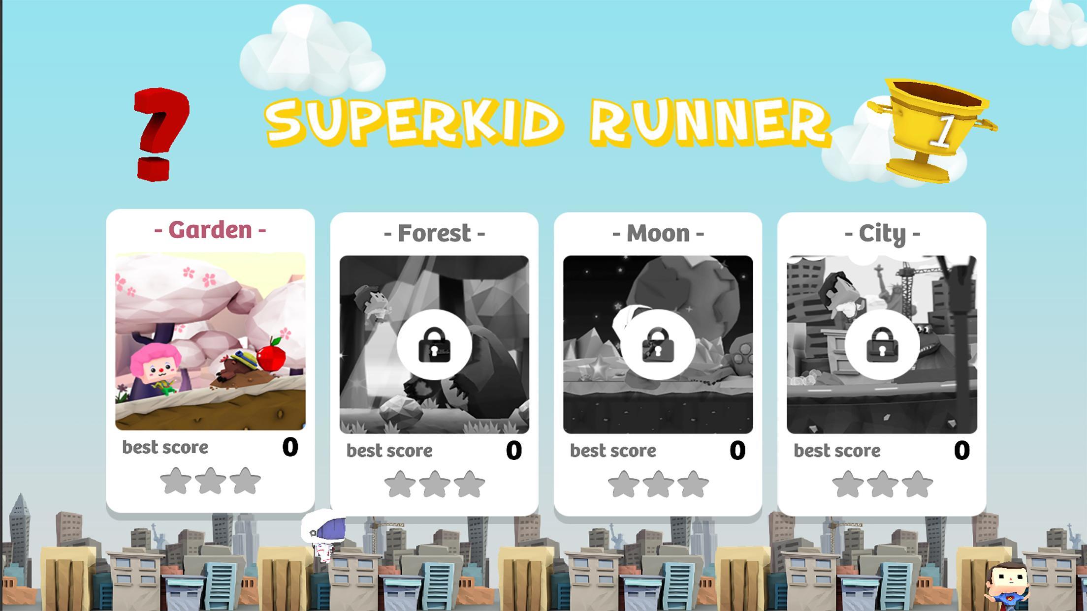 Superkid Runner Game Screenshot