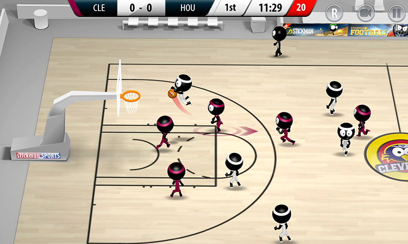 Screenshot 1 of Strichmännchen-Basketball 2017 1.0.0