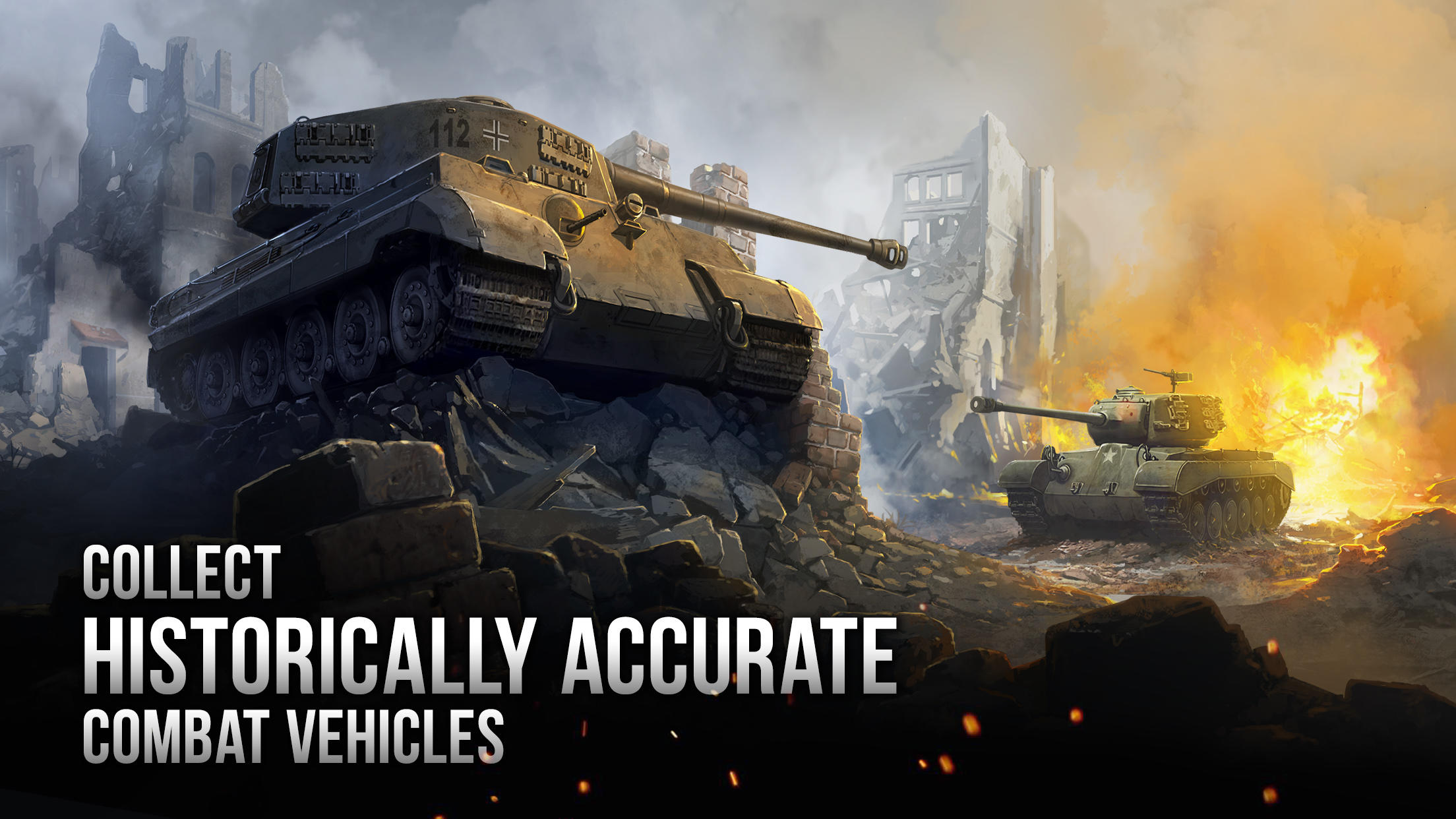 Armor Age: WW2 tank strategy Game Screenshot