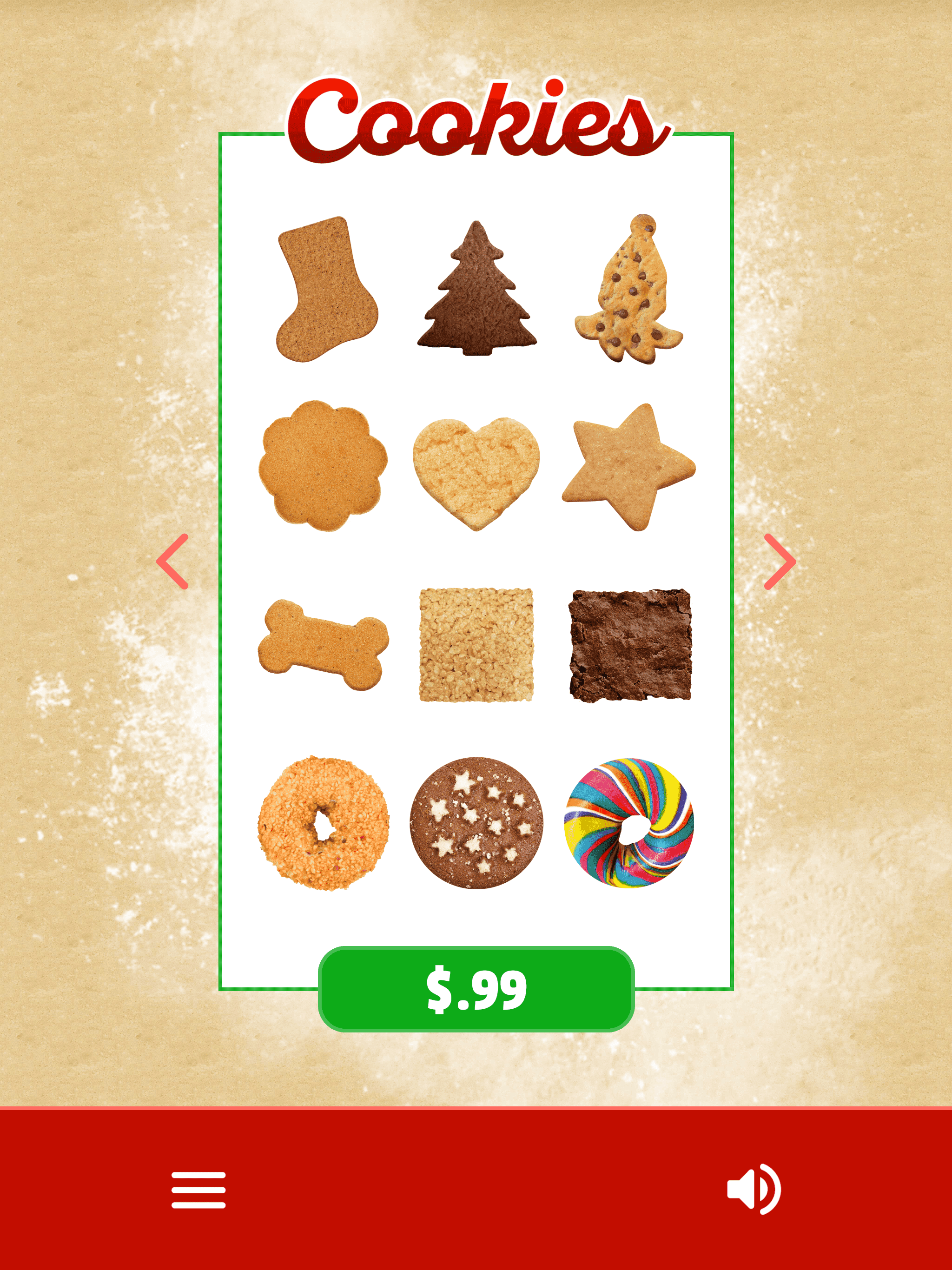 Screenshot of Make a Cookie for Santa — The Elf on the Shelf®