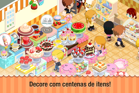 Captura de Tela do Jogo Bakery Story: Cats Cafe