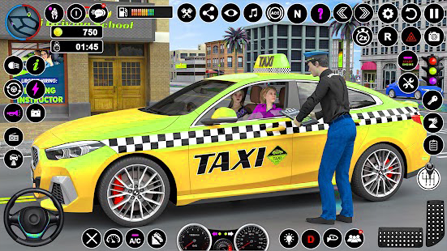 US Prado Car Taxi Driving Simのキャプチャ