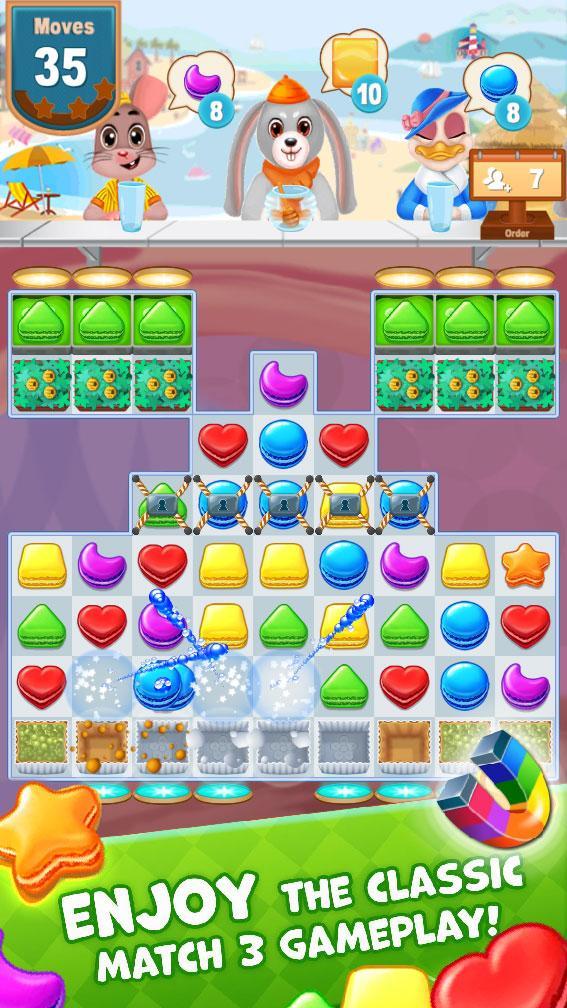 Crazy Kitchen - Cake Swap Match 3 Games Puzzle 게임 스크린 샷