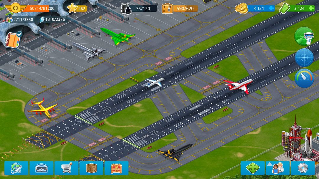 Screenshot of Airport City transport manager