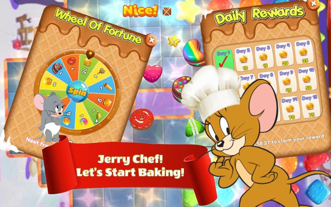 Cookie Crush Jerry - Cookie Sm ภาพหน้าจอเกม