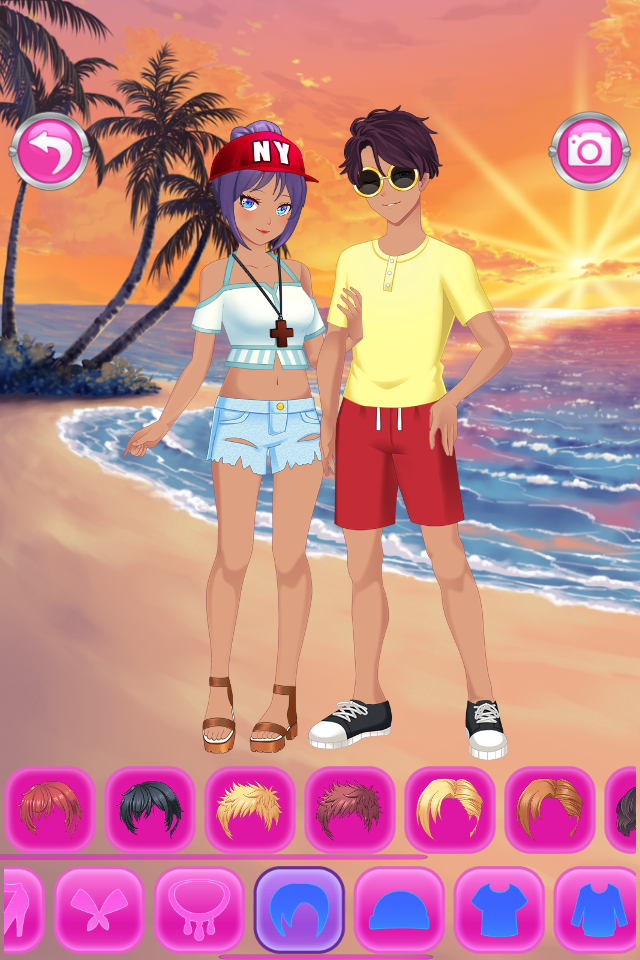 Anime Couples Dress Up Game ภาพหน้าจอเกม