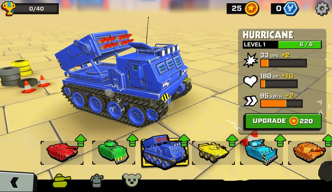 Tank Headz - Online PvP Arena Battles 게임 스크린 샷