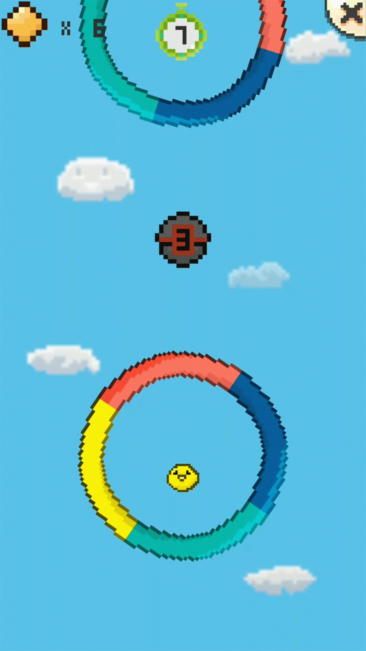 Pixel Color Loop Game Screenshot