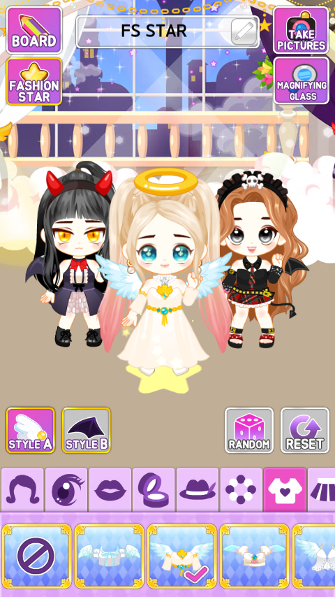My Fashion Star : Angel & Devil style Game Screenshot