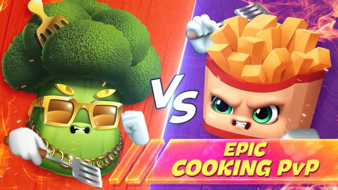 Captura de Tela do Jogo Cooking Fever Duels: Food Wars