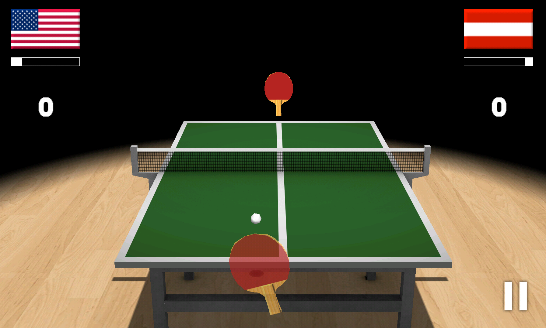 Screenshot 1 of Virtuelles Tischtennis 3D 