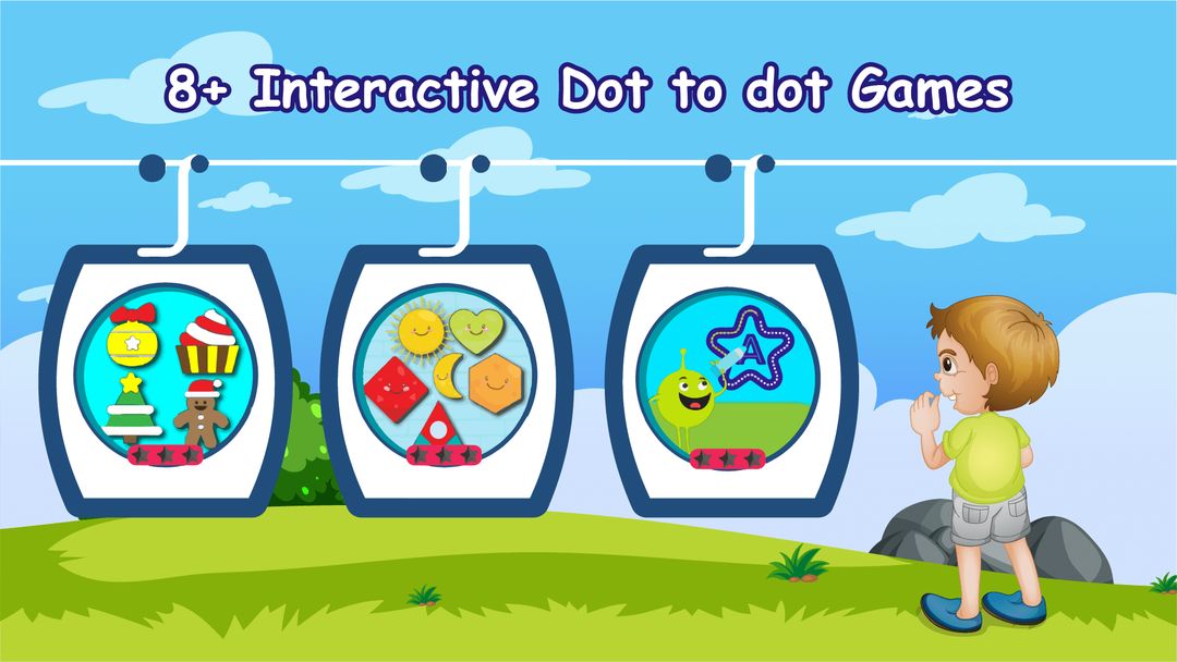 Screenshot of Connect the dots ABC Kids Game