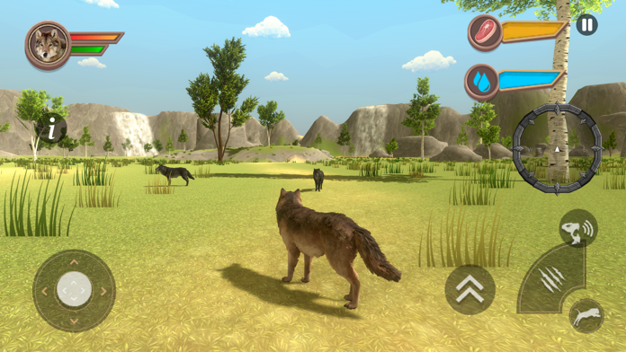 Captura de Tela do Jogo Wild Wolf Family Simultator