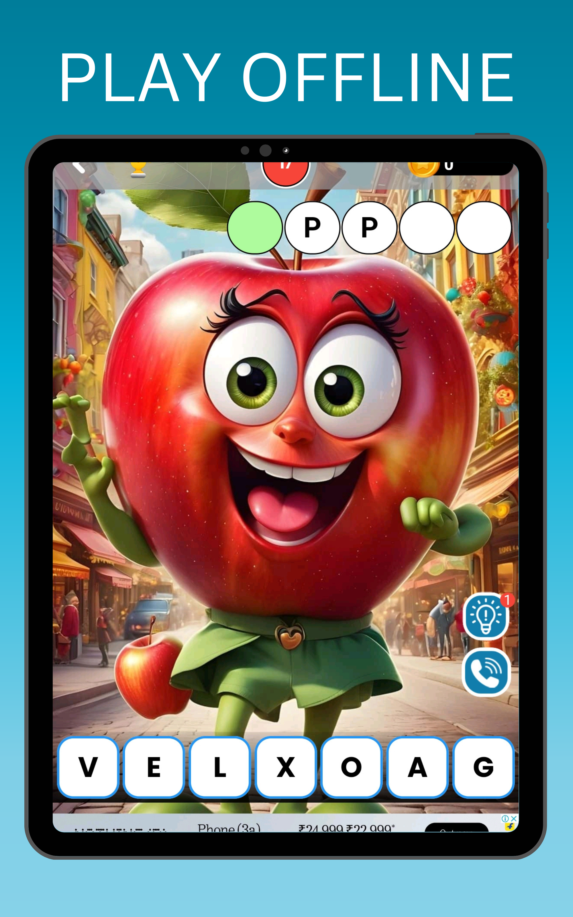 Word Madness : Guess 3 Letters Game Screenshot