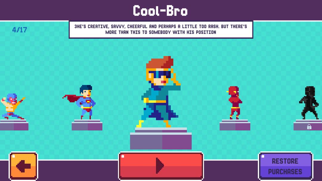 Pixel Superheroe Adventures ภาพหน้าจอเกม