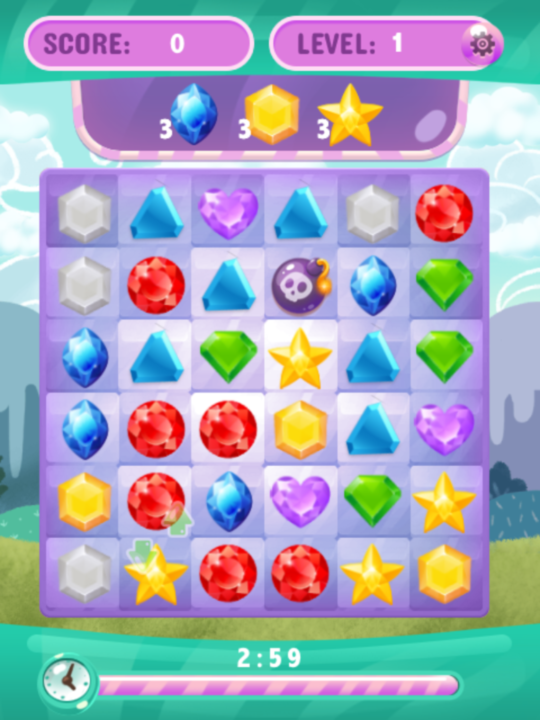 Gem Smash Jewel Match 3 Puzzle android iOSTapTap