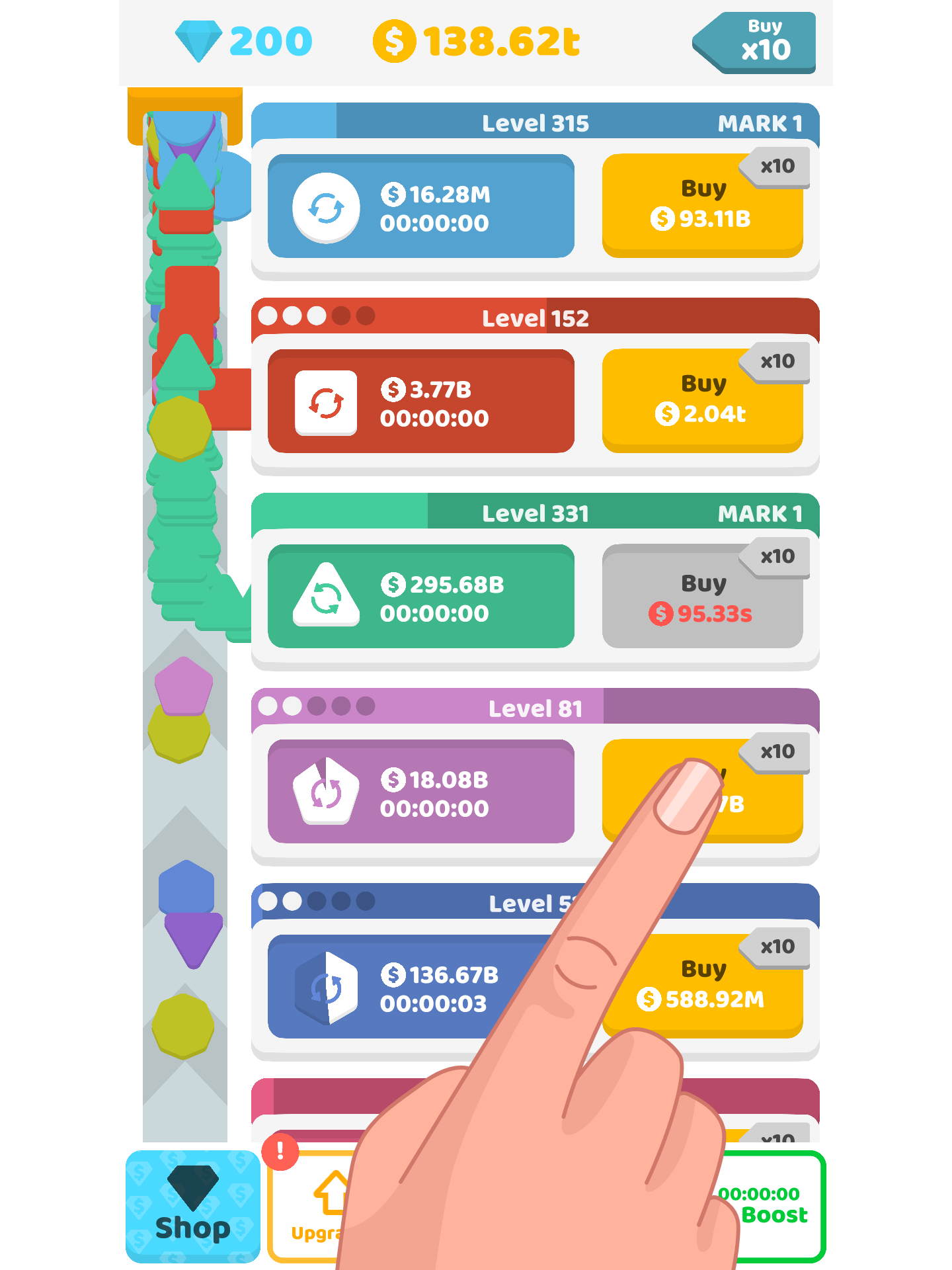 Idle Shapes ภาพหน้าจอเกม