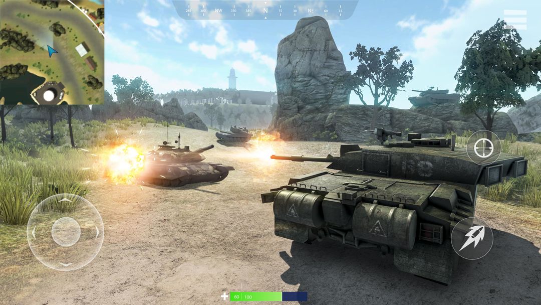 탱크 배틀그라운드 게임 스크린 샷