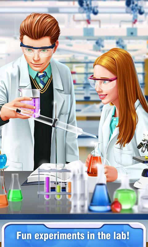High School Science Girl Salon Game Screenshot