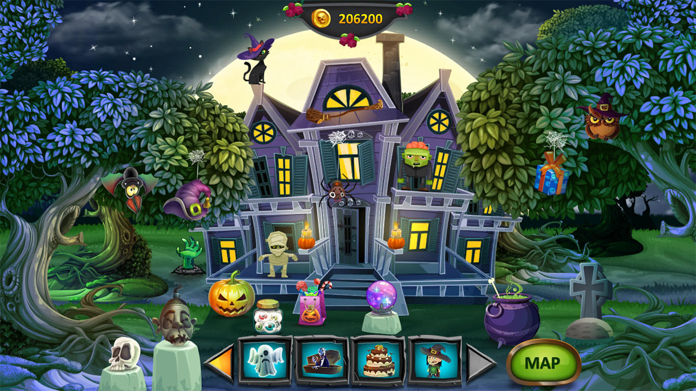 Cuplikan Layar Game Secrets of Magic 3: Happy Halloween