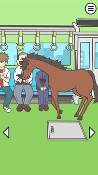 Скриншот игры 電車で絶対座るマン2 -脱出ゲーム