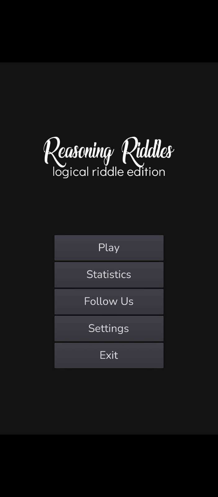 Screenshot of Reasoning Riddles