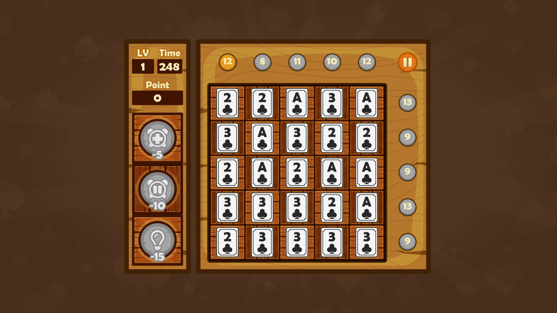 Vua Card Cross Game Screenshot