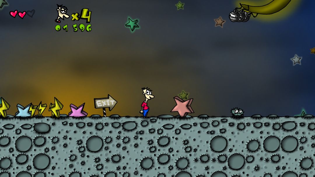 Dream Diver. 2D platformer screenshot game