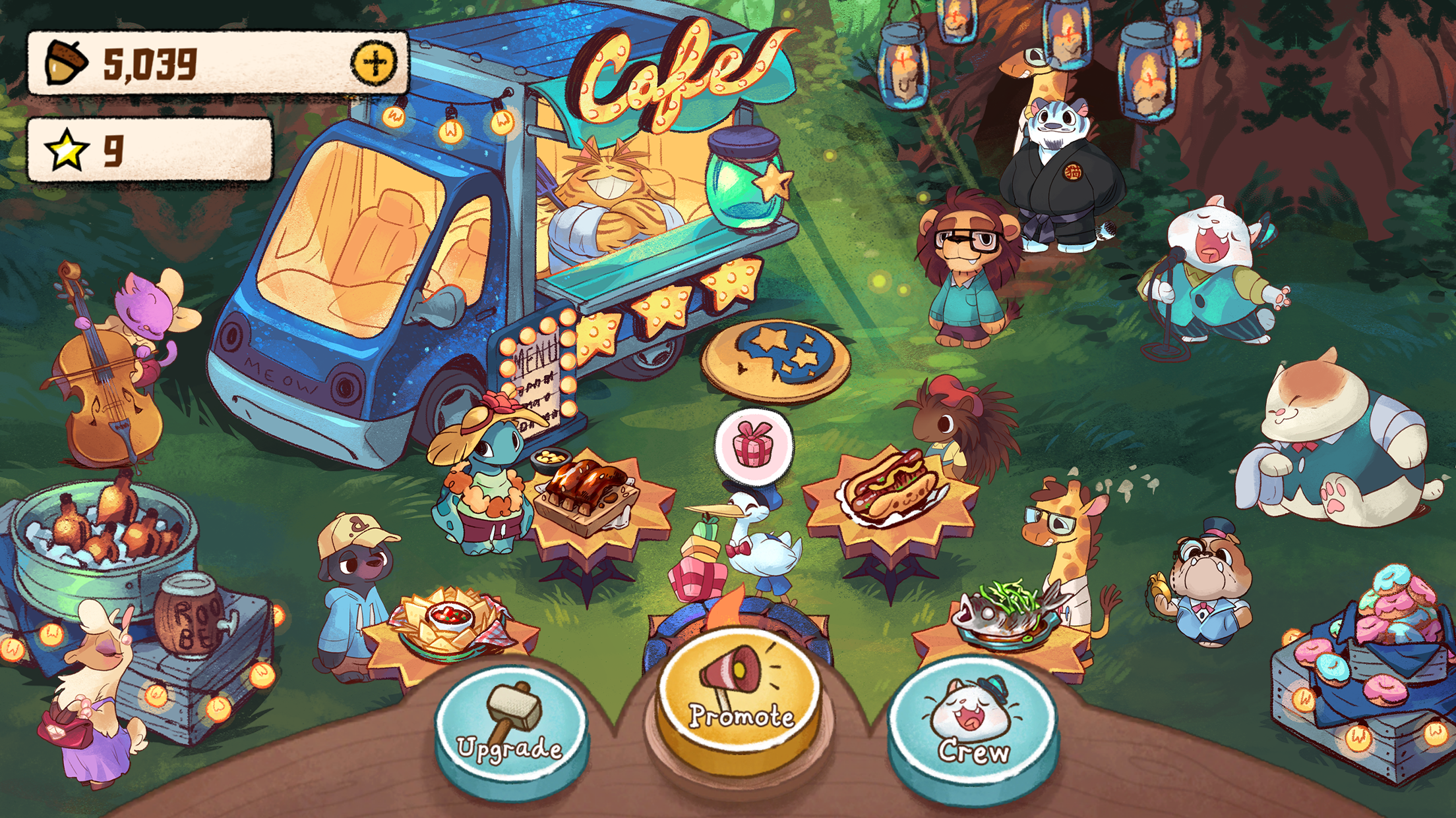 篝火貓咪咖啡館遊戲截圖