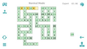 Cross Math Quest Game Screenshot