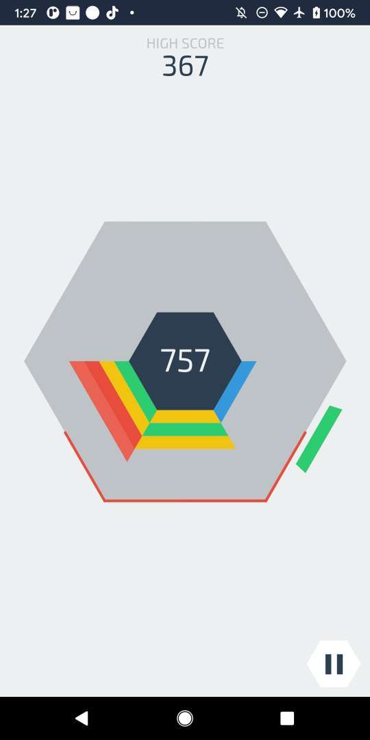 Hextris - Puzzle Game Game Screenshot