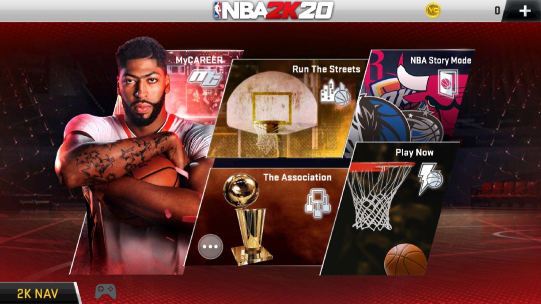 Screenshot of NBA 2K20