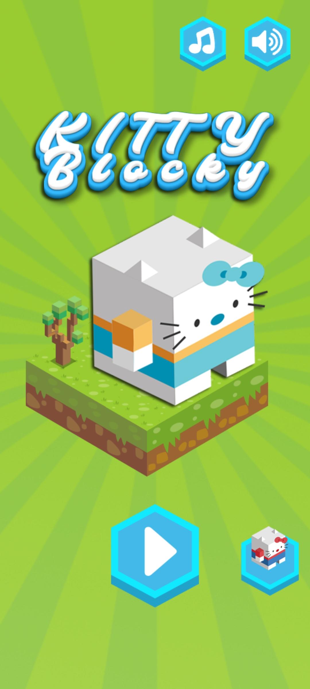 Скриншот игры Kitty Blocky