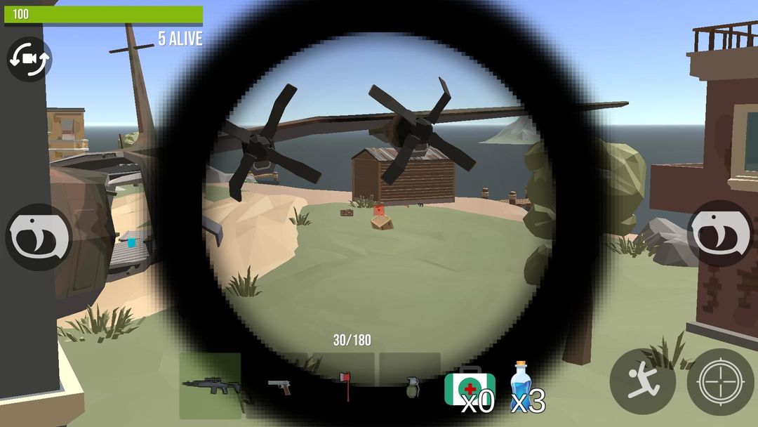 Screenshot of Pixel Battle Royale - FPS shooter 3d game offline