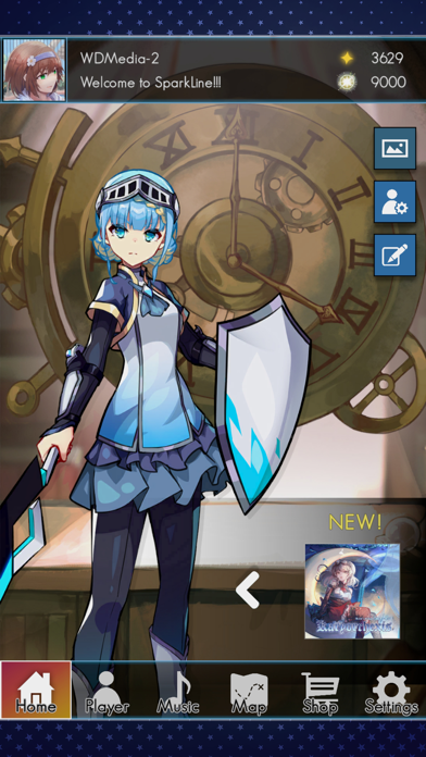 Screenshot of SparkLine - Rhythm Game