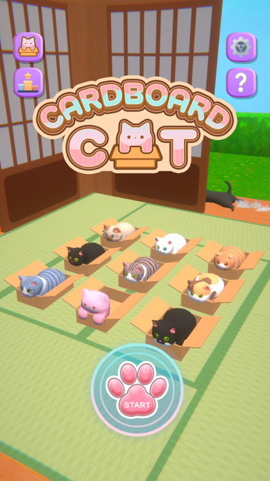 ダンボールと猫 - Cardboard Cat ゲームのスクリーンショット