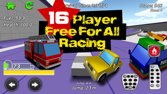 Screenshot of Stunt Car Racing - Multiplayer