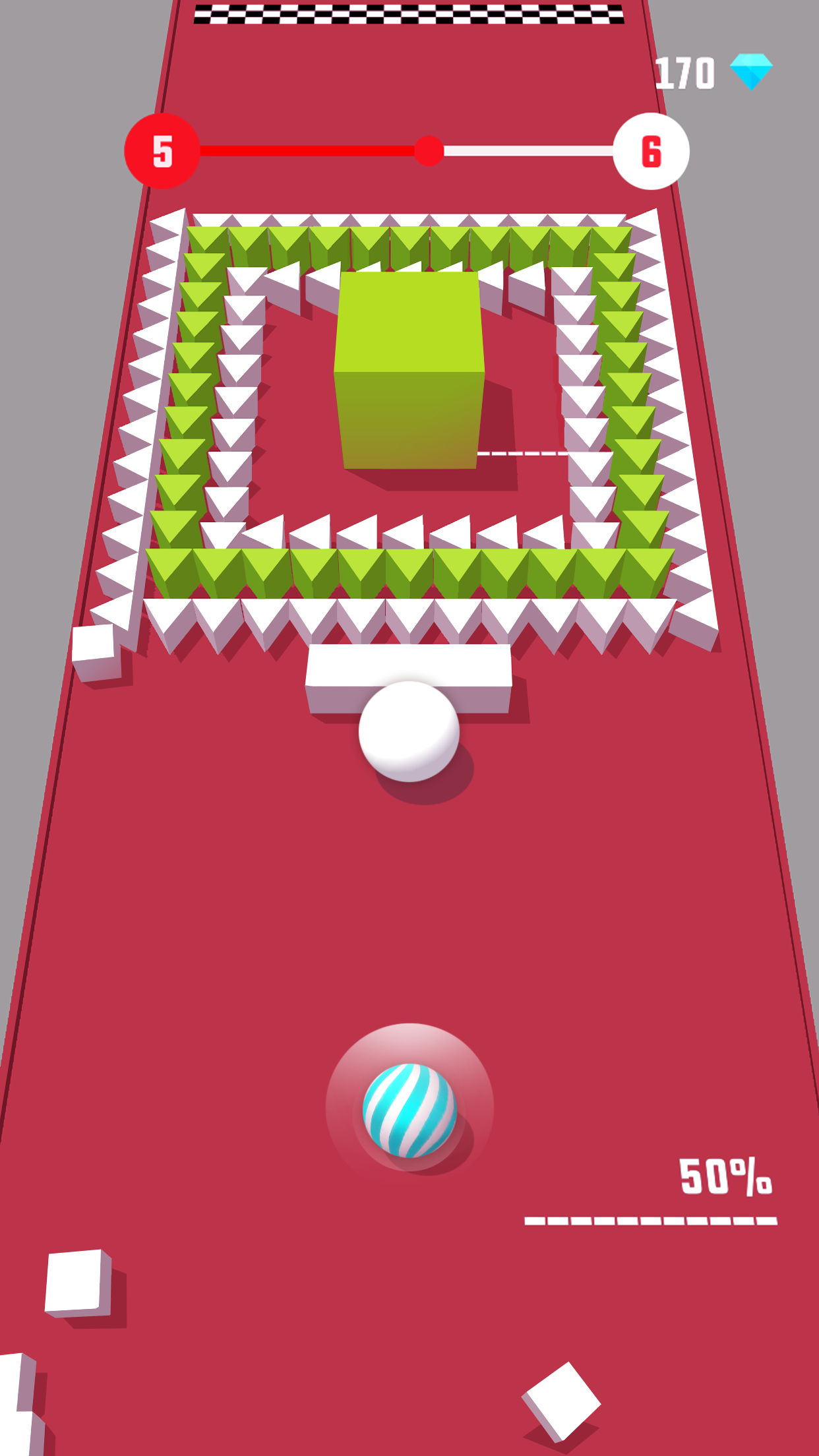 Color Push - Protect the ball 3D! Game Screenshot