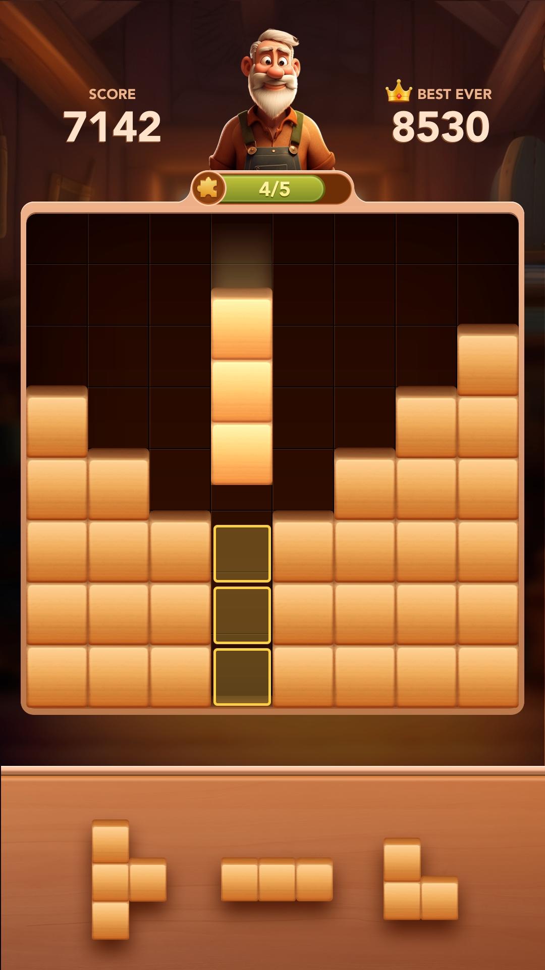 Wood Block - Puzzle Games Game Screenshot