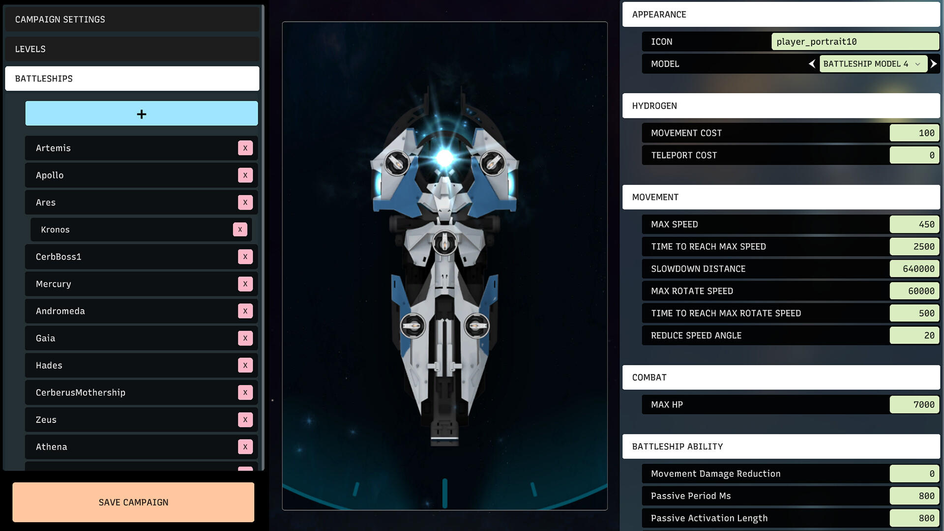 Battleship Athena screenshot game